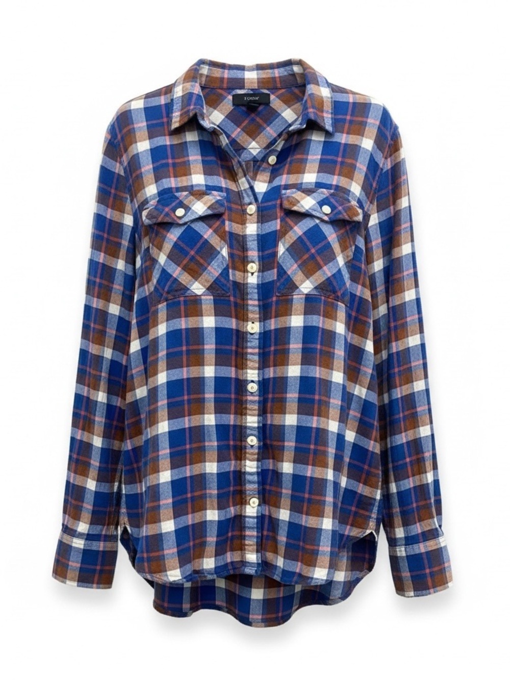 J Crew boyfriend plaid button down, size 4